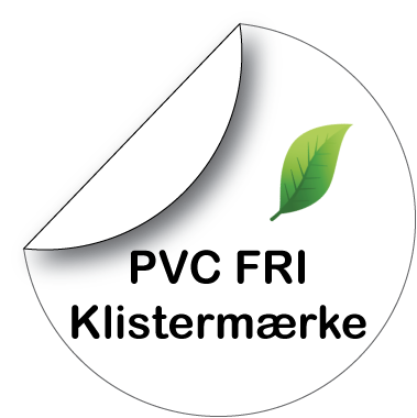 PVC-fri klistermærke