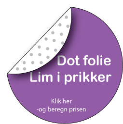 DOT-folie med print