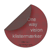 one-way-vision - Vindues folie med print, som du kan kigge igennem