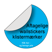 Aftagelige klistermærker / Wallsticker med print