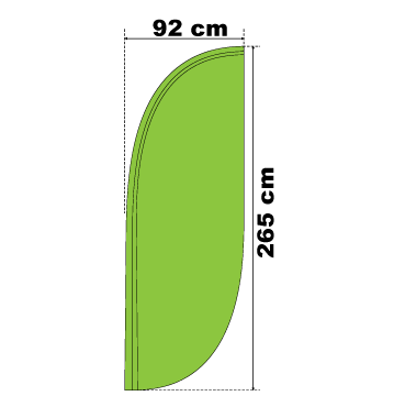 Beachflag E (265cm)