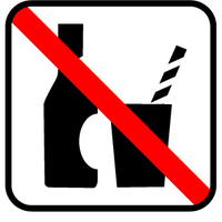 Drikkevarer forbudt