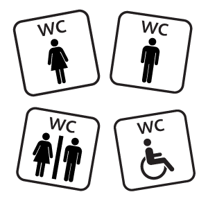 Toiletskilte - Pictogram