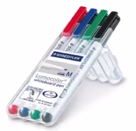 Whiteboard tusser - 4 pak.